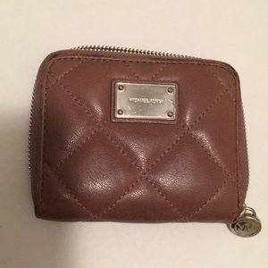 Michael Kors leather zip wallet